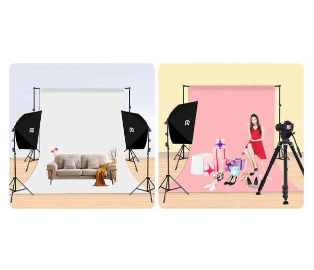 Puluz Zestaw studyjny (softbox, statyw, żarówki LED 4 szt.) - 1508900 - zdjęcie 3